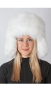 Rusiško modelio lapės kailio kepurė – balta 